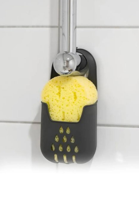 Hermia Ge-125Sungerlk Organizador de Cocina de Plástico Antracita 10 x 17 cm con Esponja Incluida